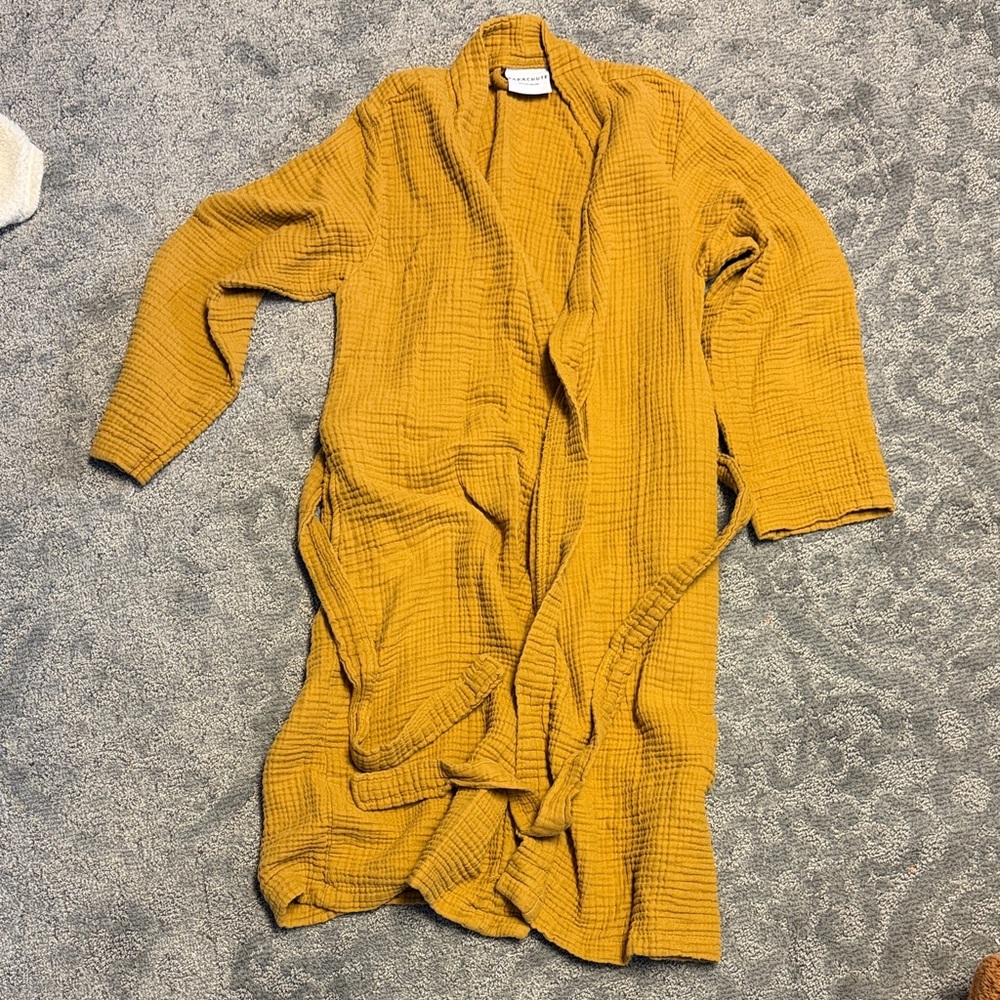 Parachute Mustard Yellow wafflle Robe